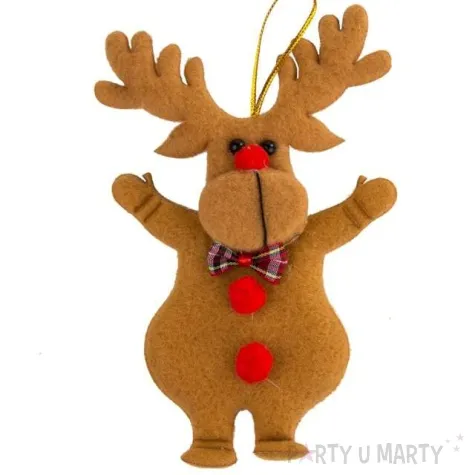 zawieszka na choinke renifer czakos 14 cm