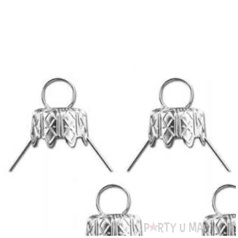 zawieszki do bombek srebrne brewis 10 szt