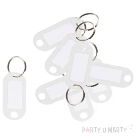 zawieszki do kluczy biurowe biale d rect 10 szt