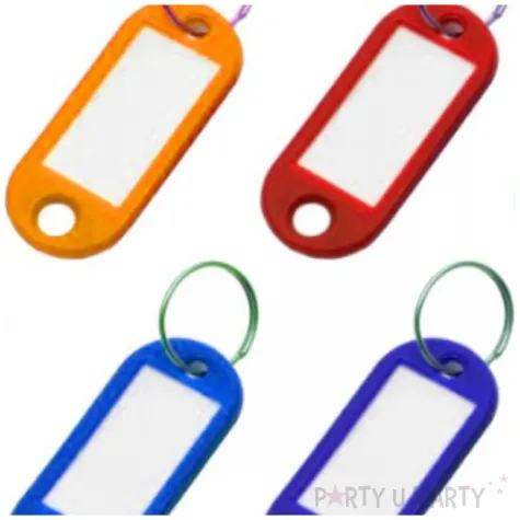 zawieszki do kluczy biurowe mix titanum 8 szt