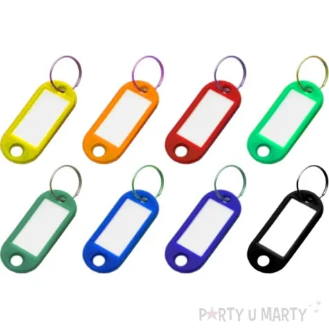 zawieszki do kluczy biurowe mix titanum 8 szt