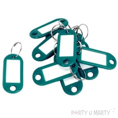 zawieszki do kluczy biurowe zielone d rect 10 szt