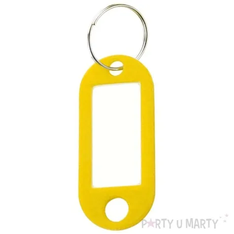 zawieszki do kluczy biurowe zolte d rect 10 szt