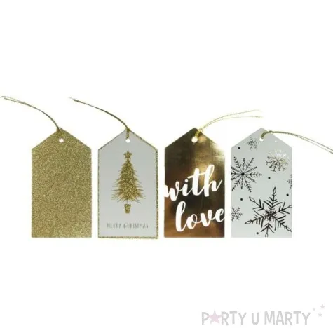 zawieszki do prezentow boze narodzenie choinka with love titanum 60 x 110 mm