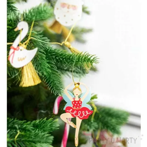 zawieszki do prezentow dziadek do orzechow mix partydeco 12 szt