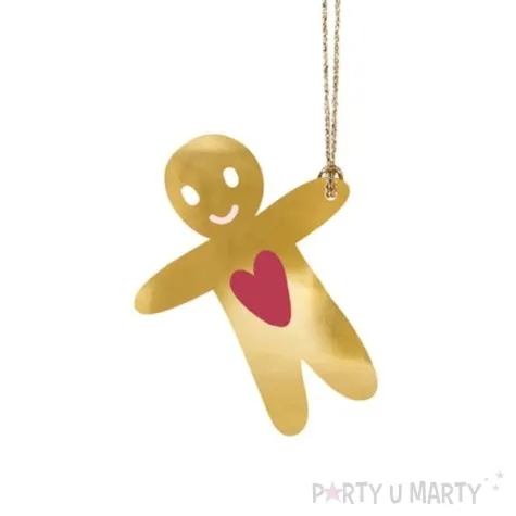 zawieszki do prezentow mikolaj i skarpety mix partydeco 12 szt