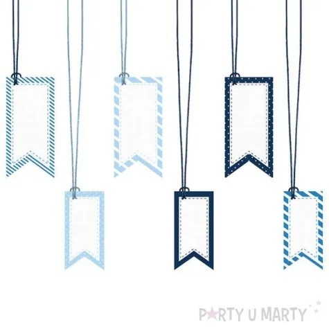 zawieszki do prezentow samolocik mix 6 szt