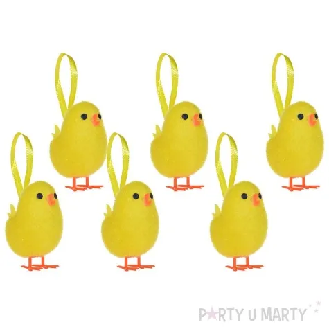 zawieszki kurczaczki wielkanocne arpex 4 5 cm 6 szt