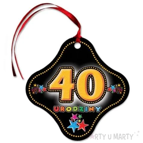 zawieszki na alkohol 40 urodziny gwiazdki 20 szt