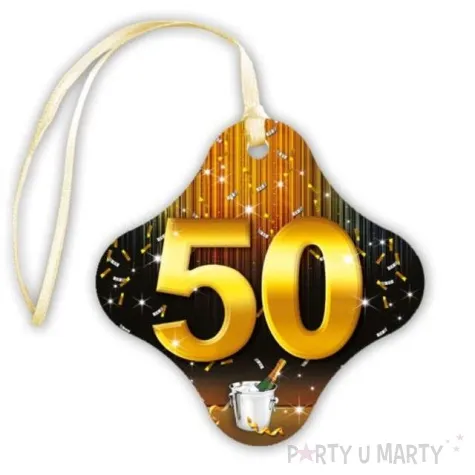 zawieszki na alkohol 50 gold champagne 20 szt