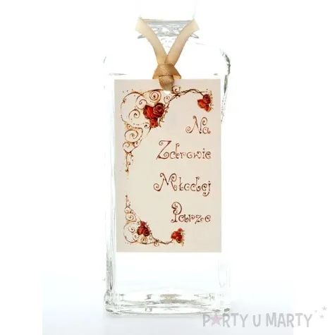 zawieszki na alkohol bialo zlota 25 szt