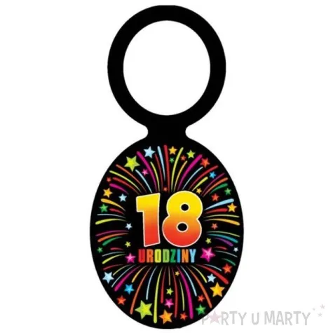 zawieszki na alkohol urodziny 18 fajerwerki 20 szt