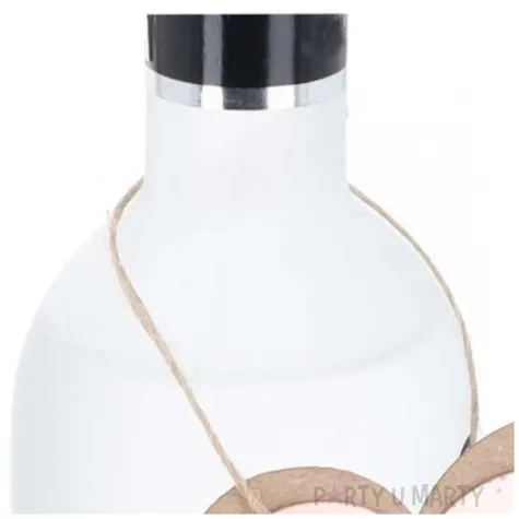 zawieszki na butelki slub serca rose gold dekolo 12 szt