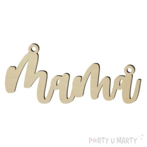 zawieszki na krzesla mama tata drewno 2 szt