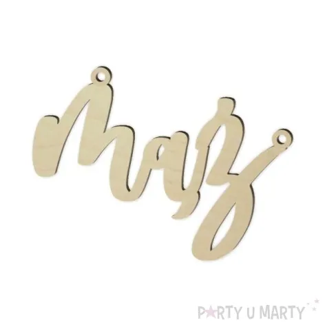 zawieszki na krzesla maz zona drewno 2 szt