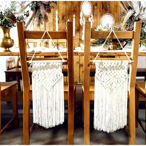 zawieszki na krzesla swiadkowa swiadek drewno 2 szt