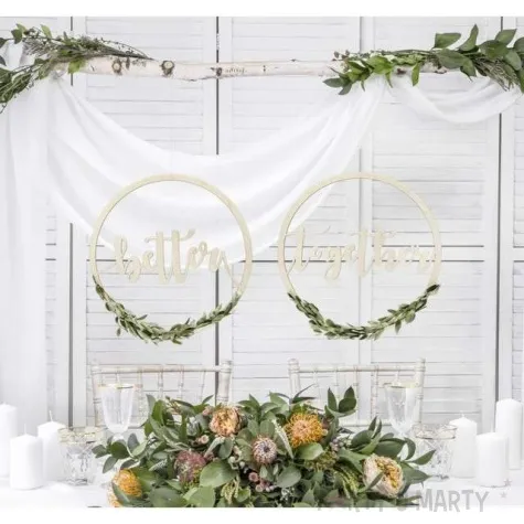 zawieszki na krzeslo better together zlote partydeco 2 szt