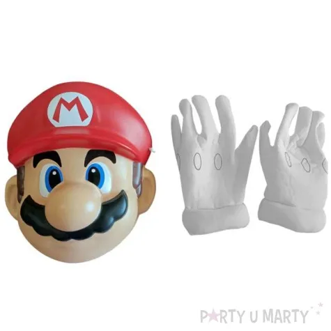 zestaw akcesoria super mario maska rekawiczki disguise rozm uniw dzieciecy