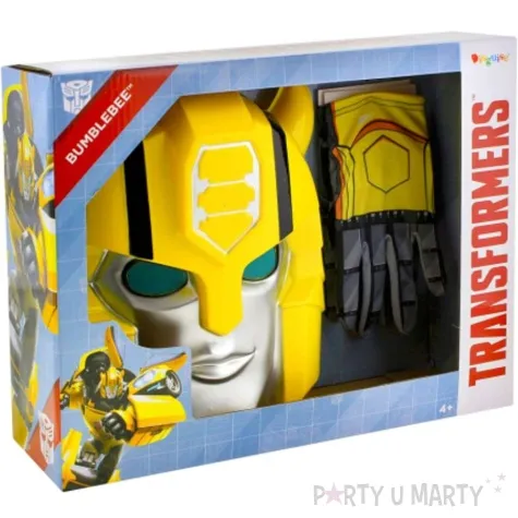 zestaw akcesoria transformers bumblebee maska rekawiczki disguise rozm un dzieciecy