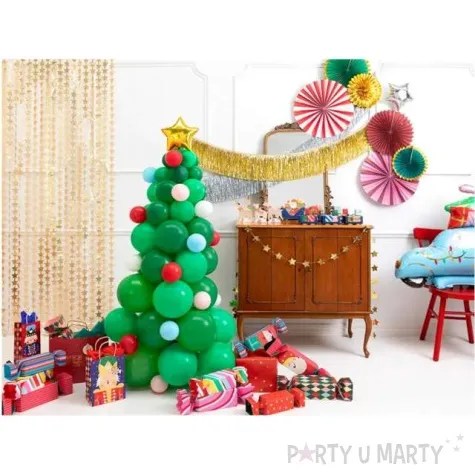 zestaw balonow choinka partydeco 65 szt