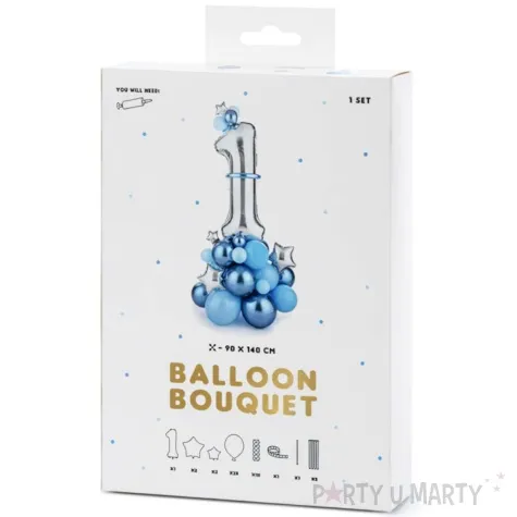 zestaw balonow cyfra 1 partydeco 90 x 140 cm