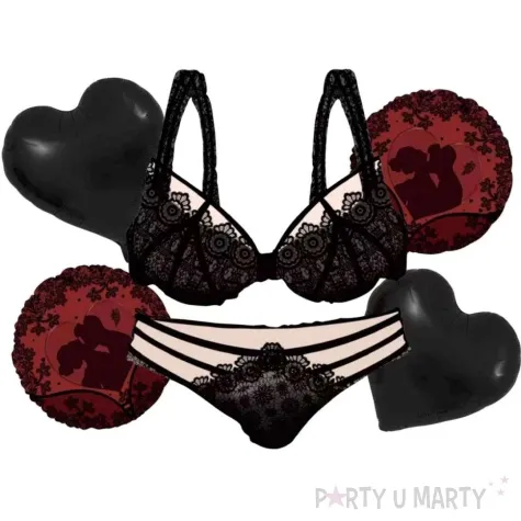 zestaw balonow foliowych bielizna walentynki jix 6 szt