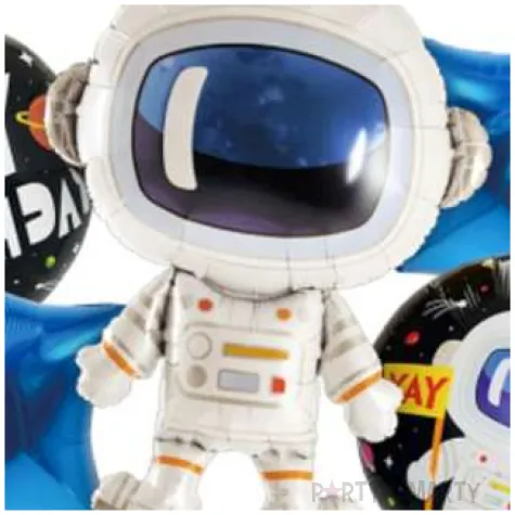 zestaw balonow foliowych kosmos astronauta godan 5 szt