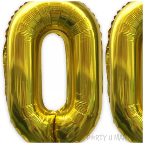 zestaw balonow foliowych liczba 100 zloty 15 dgt 3 szt