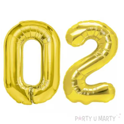 zestaw balonow liczba 2025 na sylwestra zloty 15 dgt 4 szt