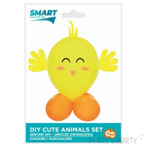 zestaw balonow urocze zwierzatka kurczaczek godan 12