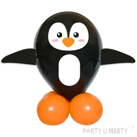 zestaw balonow urocze zwierzatka pingwin godan 12