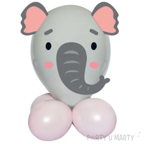 zestaw balonow urocze zwierzatka slon godan 12