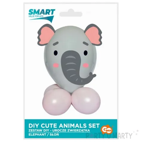zestaw balonow urocze zwierzatka slon godan 12