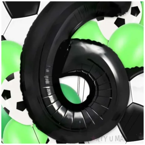 zestaw balonow urodzinowych dla pilkarza 6 urodziny pilka nozna 21 elementow