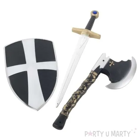 zestaw czarny rycerz krzyzowiec smiffys