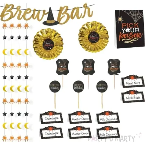 zestaw dekoracji halloweenowe ozdoby mix amscan 23 elementy