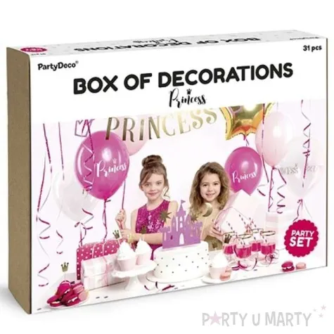 zestaw dekoracji princess party partydeco