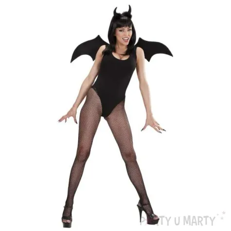 zestaw diablica opaska skrzydla czarny widmann 2 szt