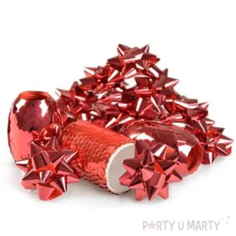 zestaw do dekoracji prezentow classic czerwony arpex