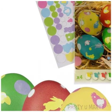 zestaw do zdobienia jajek barwniki naklejki mix arpex 4 szt