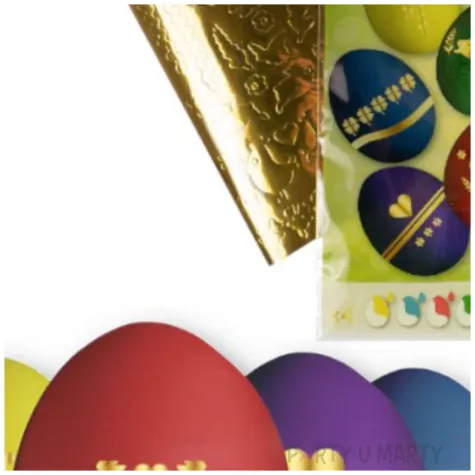 zestaw do zdobienia jajek barwniki naklejki mix arpex 5 szt