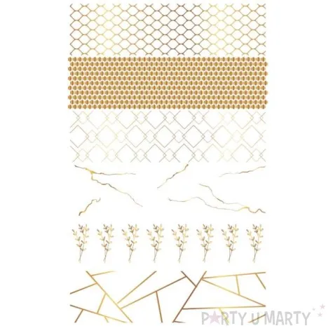 zestaw do zdobienia jajek glamour owijki barwniki zloty arpex 6 szt