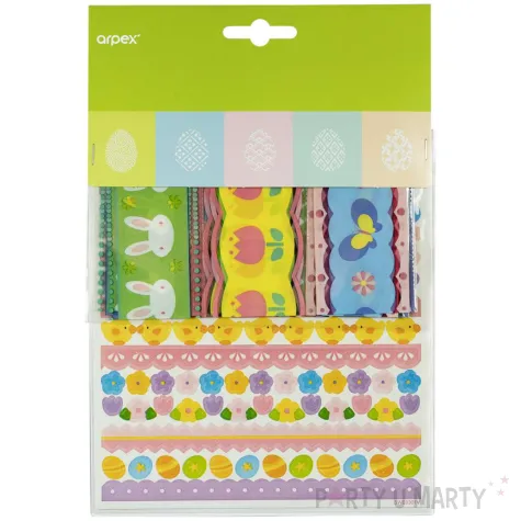 zestaw do zdobienia jajek kurczaki zajaczki owijki naklejki arpex 12 szt