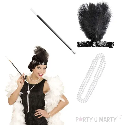 zestaw flapperka retro widmann