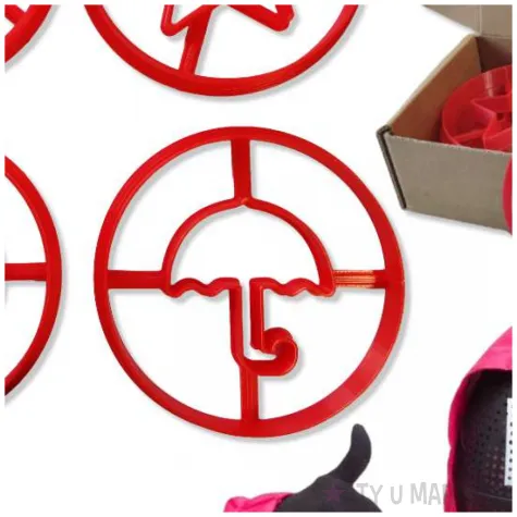 zestaw foremek do ciastek z serialu squid game dalgona challenge