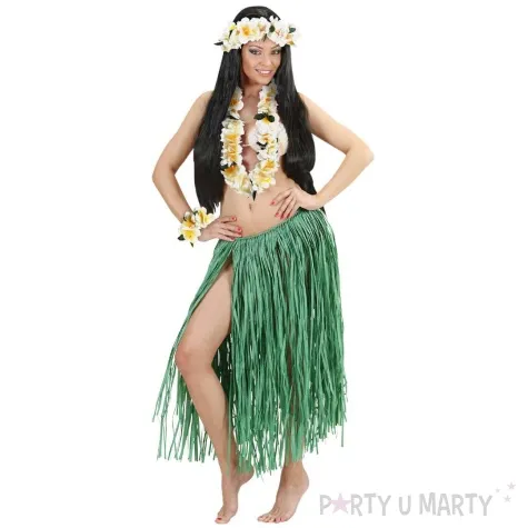 zestaw hawaje opaska bransoletka naszyjnik bialy widmann