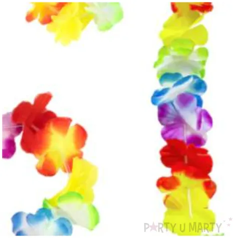 zestaw hawajski classic naszyjnik opaska bransoletki mix partypal