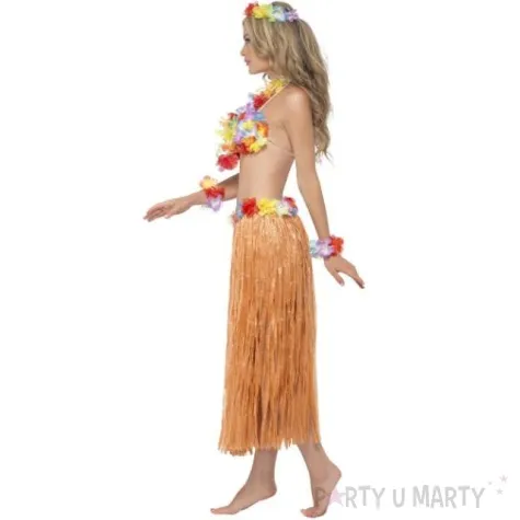 zestaw hawajski spodnica opaska mankiety naszyjnik biustonosz mix smiffys