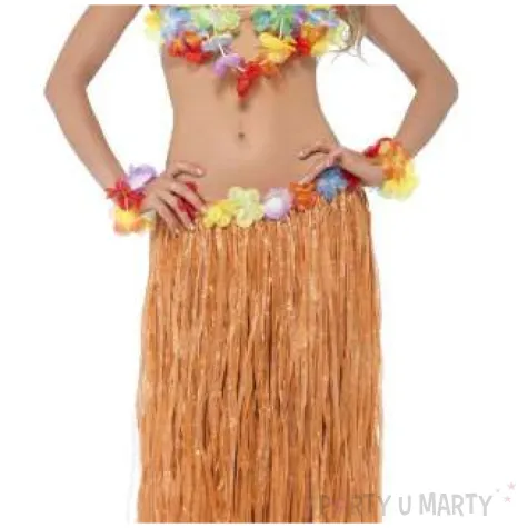 zestaw hawajski spodnica opaska mankiety naszyjnik biustonosz mix smiffys