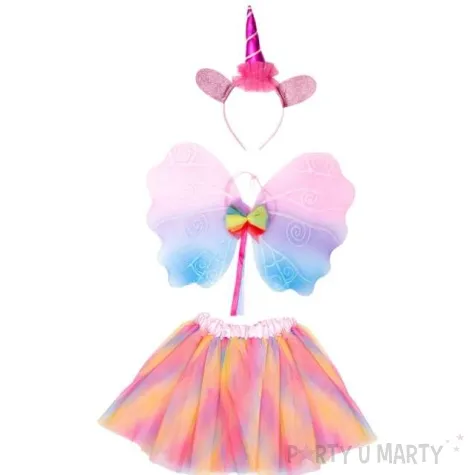 zestaw jednorozec spodniczka skrzydla opaska kraszek